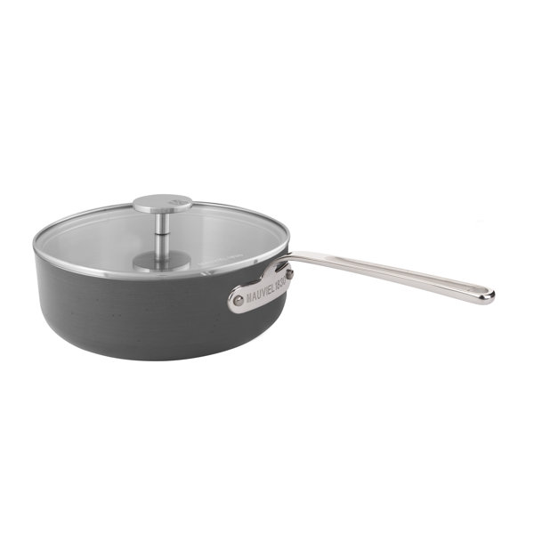Mauviel 3.4 Quarts NonStick Anodized Aluminum Saute Pan with Lid Wayfair